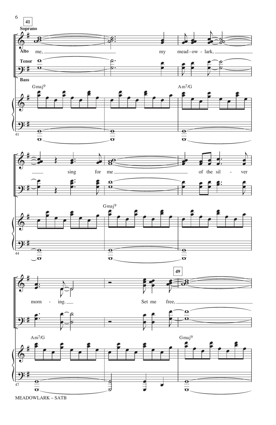 Meadowlark Meadowlark 4-Part scores gallery preview page 5