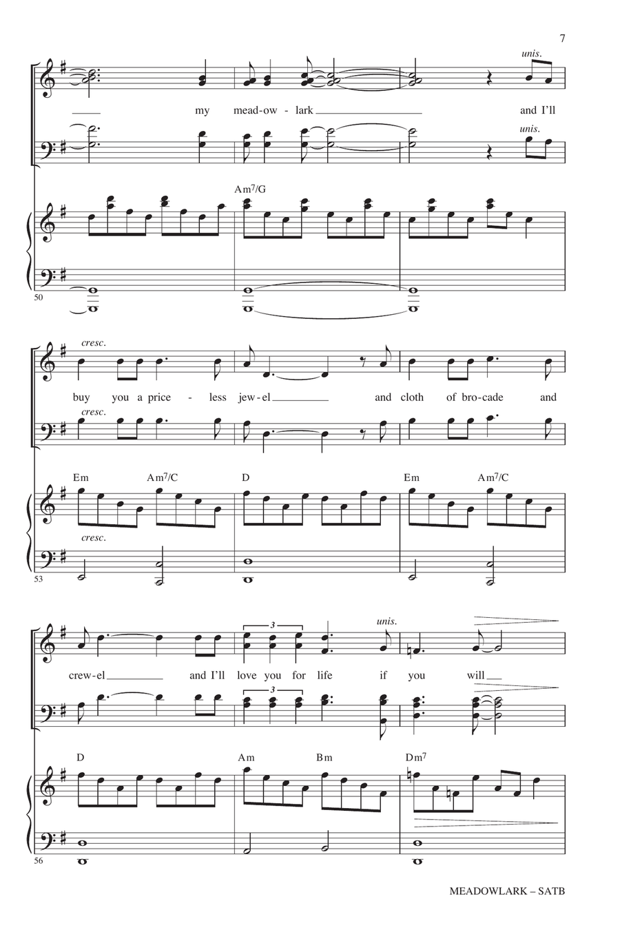 Meadowlark Meadowlark 4-Part scores gallery preview page 6