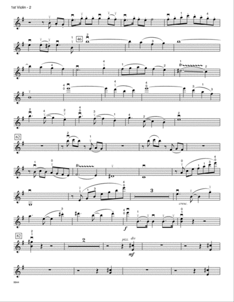 Youth Dance (Xinjiang Folk Song) - Violin 1 Violin scores gallery preview page 2