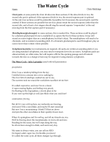 The Water Cycle - for children's choir (2-4 parts), piano and percussion