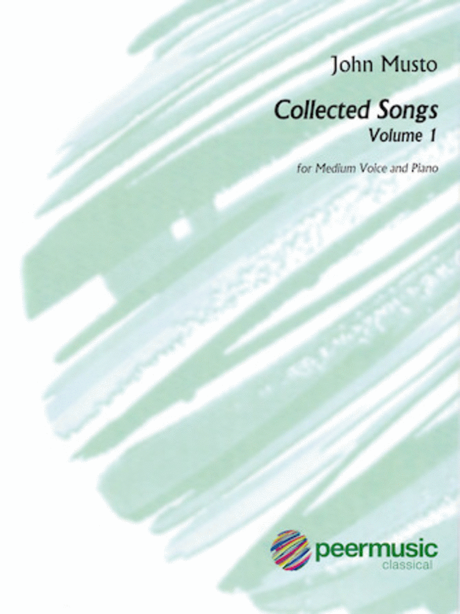 John Musto – Collected Songs: Volume 1 Voice scores gallery preview page 1