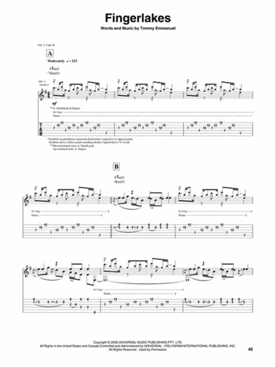 Tommy Emmanuel – Little by Little Electric Guitar scores gallery preview page 6