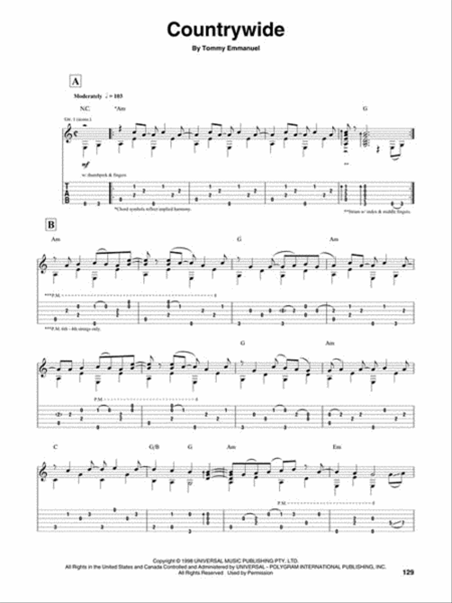 Tommy Emmanuel – Little by Little Electric Guitar scores gallery preview page 7