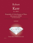 Biography: A Viola Sonata in Three Movements (2006)