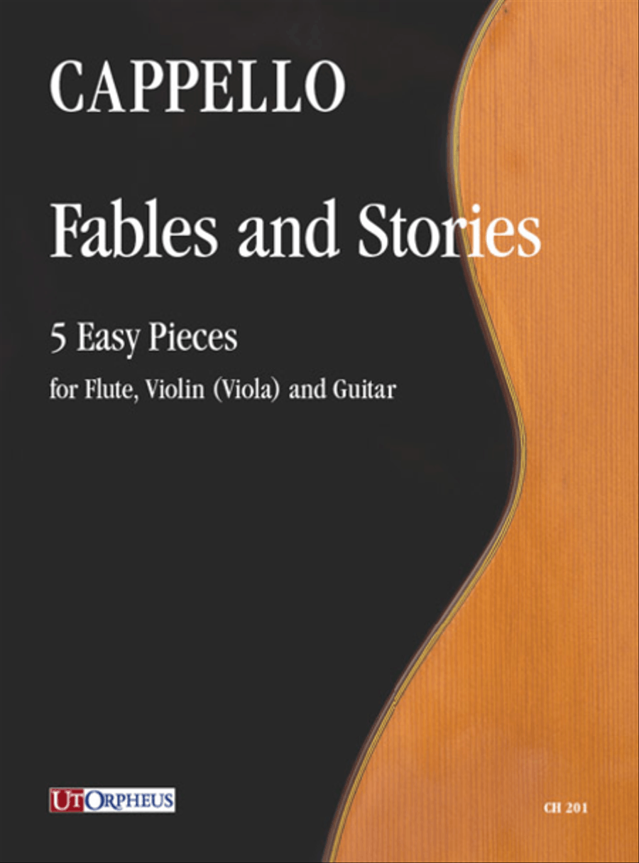 Fables and Stories. 5 Easy Pieces for Flute, Violin (Viola) and Guitar Flute scores gallery preview page 1