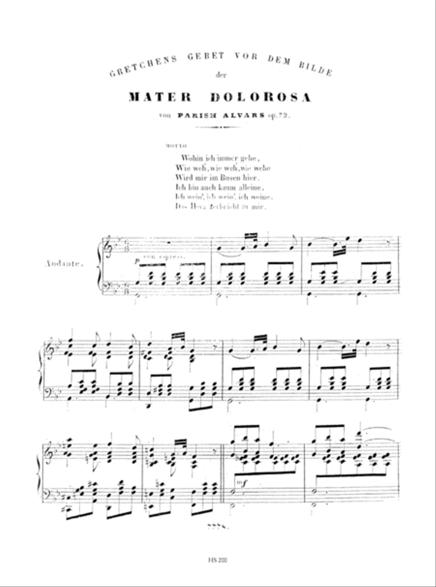 Illustrations of German Poetry Opp. 71 and 72 for Harp. Facsimile Edition Harp scores gallery preview page 3