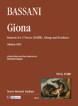 Giona. Oratorio for 5 Voices (SSATB), Strings and Continuo (Modena 1689). Critical Edition