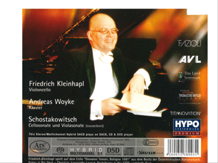 D. Shostakovich: Cello Sonata Cello Solo scores gallery preview page 2