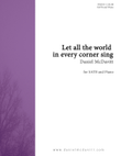 Let All the World In Every Corner Sing