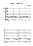 The End - String Quintet (2 violins, 3 cellos)