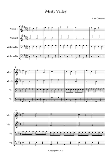 Misty Valley - String Ensemble