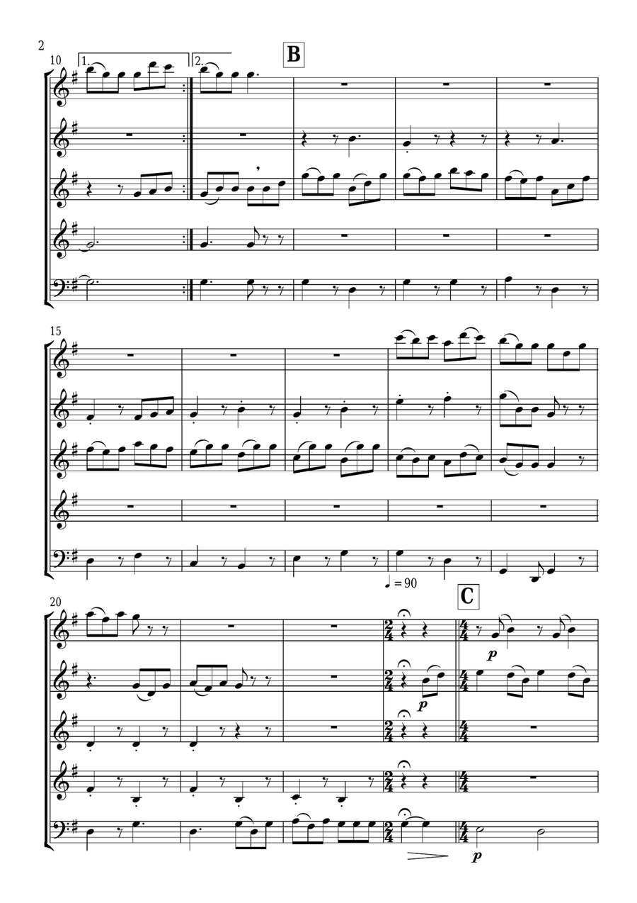 Irish Medley Irish Medley Woodwind Quintet scores gallery preview page 3