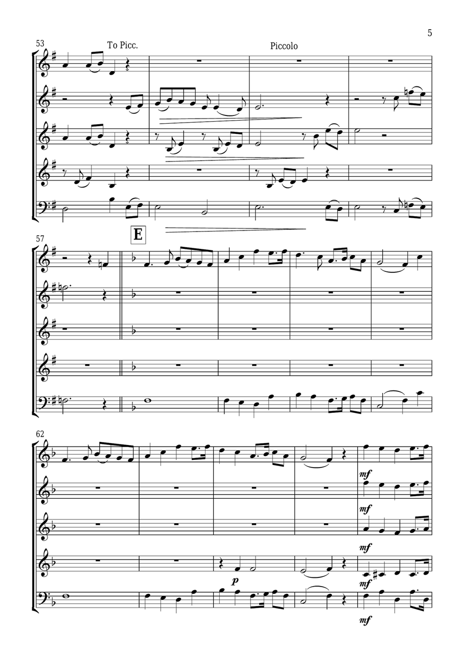 Irish Medley Irish Medley Woodwind Quintet scores gallery preview page 6