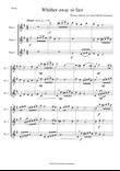 Whither away so fast for flute trio (3 C flutes)