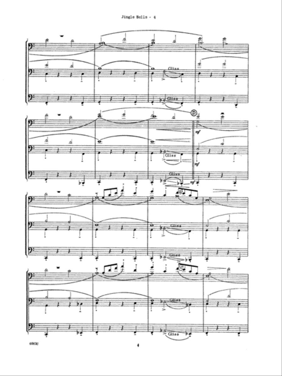Ten Christmas Carols For Trombone Quintet/Full Score Trombone scores gallery preview page 5