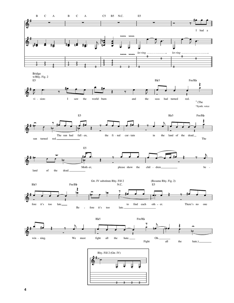 Revelation (Mother Earth) Acoustic Guitar scores gallery preview page 4