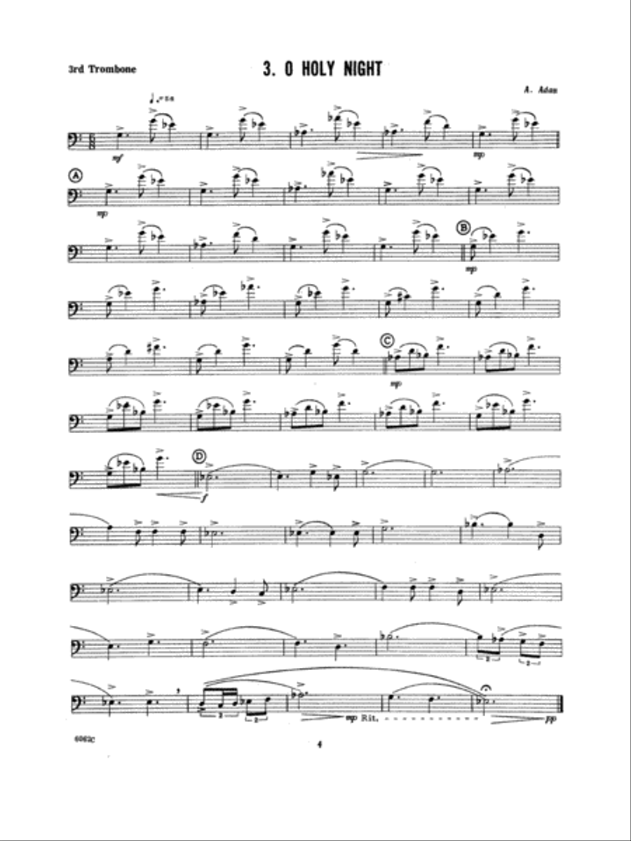Ten Christmas Carols For Trombone Quintet/3rd Trombone Trombone scores gallery preview page 5
