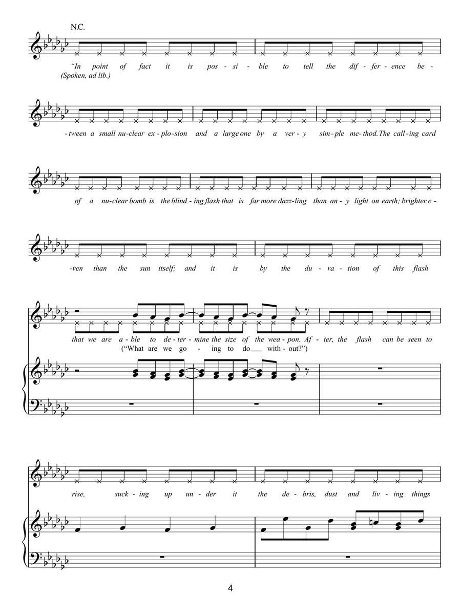 Breathing Breathing Piano, Vocal, Guitar scores gallery preview page 4
