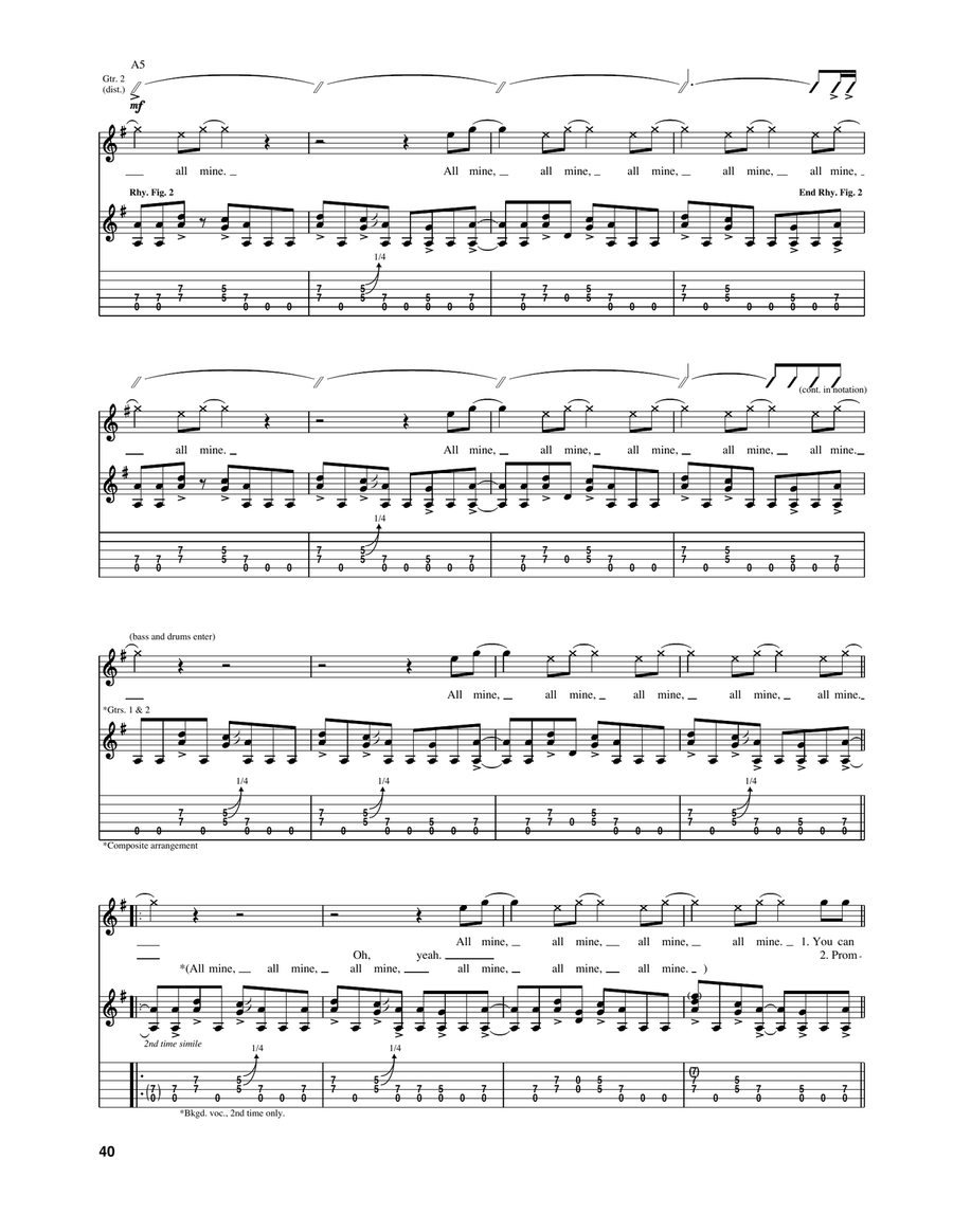 Girlfriends Girlfriends Acoustic Guitar scores gallery preview page 2