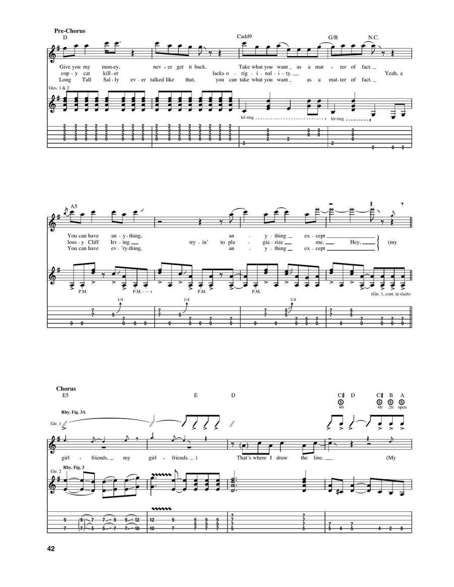 Girlfriends Girlfriends Acoustic Guitar scores gallery preview page 4