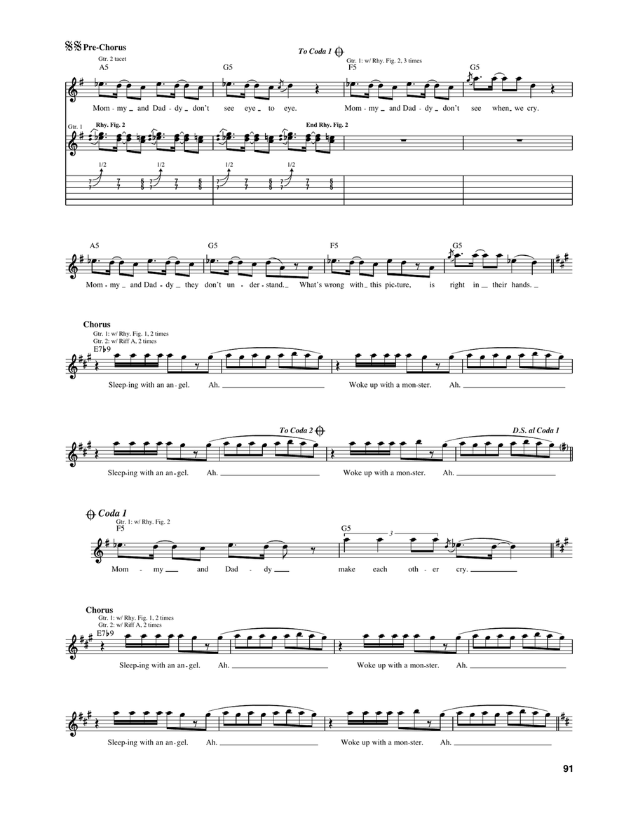 Woke Up With A Monster Woke Up With A Monster Acoustic Guitar scores gallery preview page 3