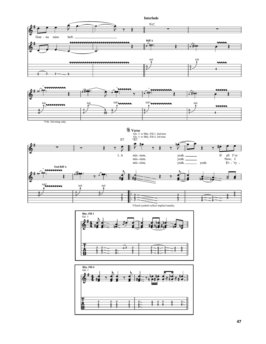 Gonna Raise Hell Gonna Raise Hell Acoustic Guitar scores gallery preview page 2