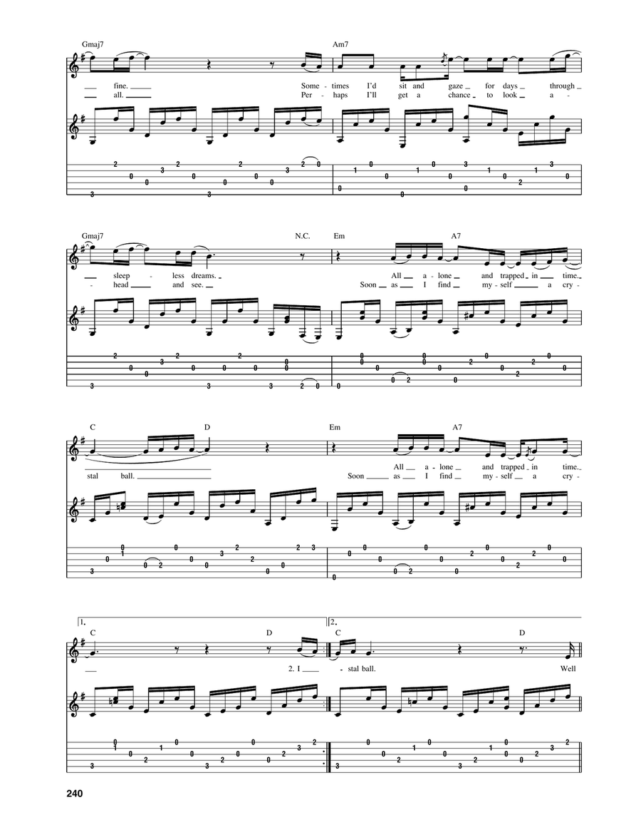 Crystal Ball Crystal Ball Acoustic Guitar scores gallery preview page 2