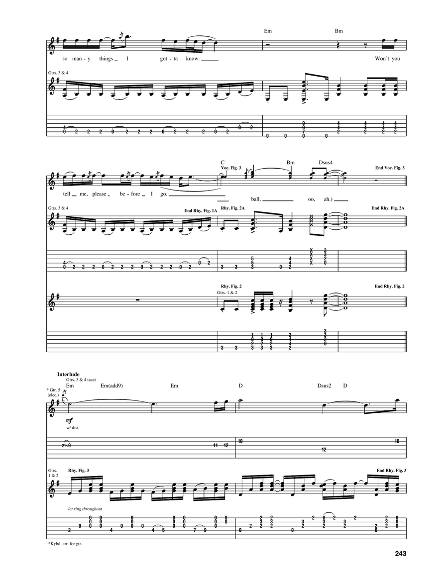 Crystal Ball Crystal Ball Acoustic Guitar scores gallery preview page 5