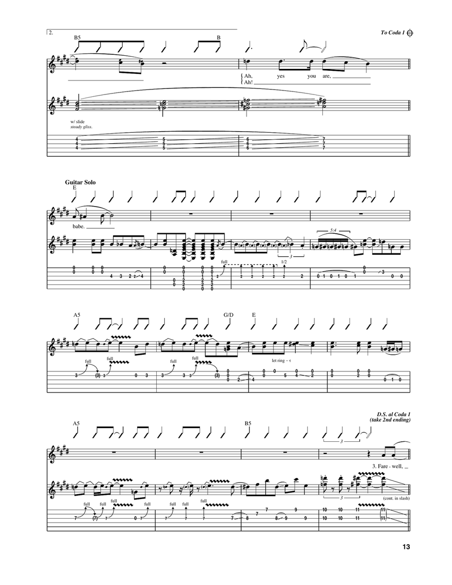 Ain't That A Shame Ain't That A Shame Electric Guitar scores gallery preview page 5