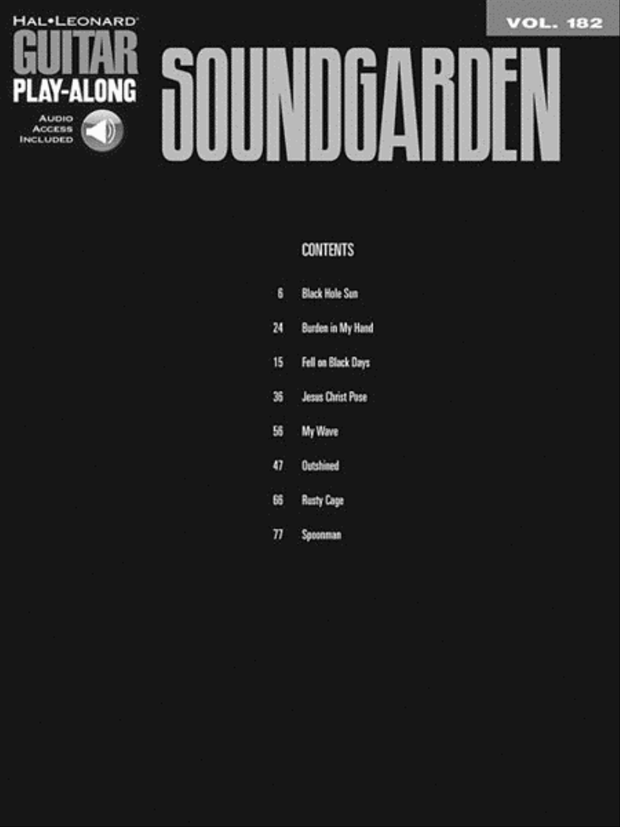 Soundgarden Guitar Tablature scores gallery preview page 3
