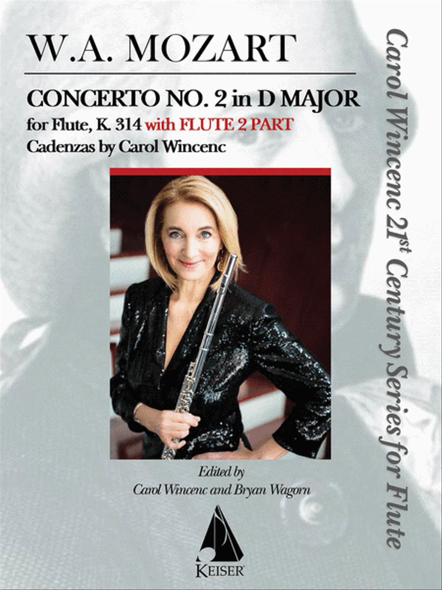 Concerto No. 2 in D Major for Flute, K. 314 Flute scores gallery preview page 1