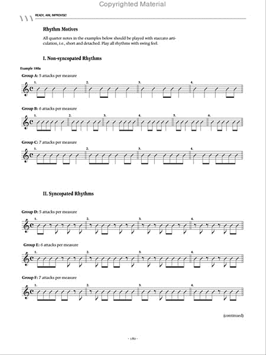 Ready, Aim, Improvise! (Complete Version) Saxophone scores gallery preview page 11