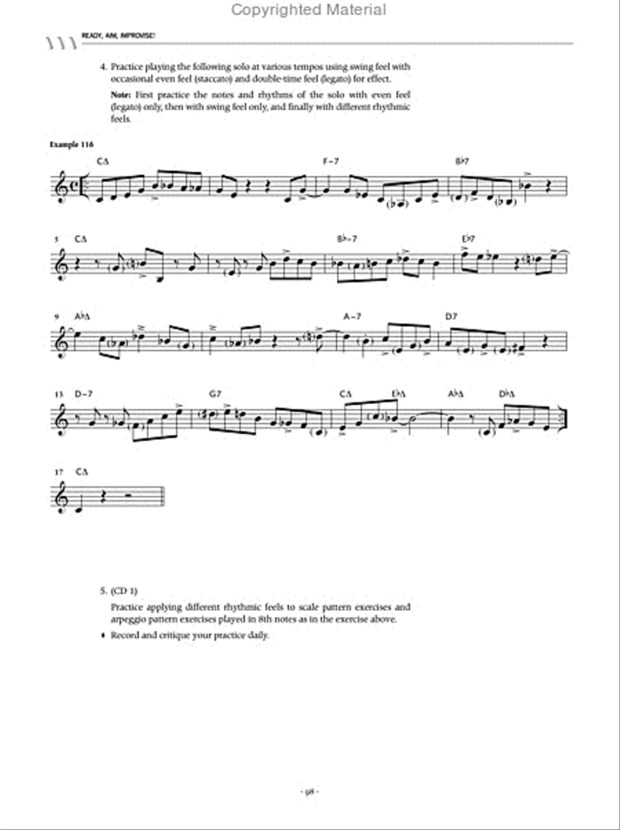 Ready, Aim, Improvise! (Complete Version) Saxophone scores gallery preview page 6