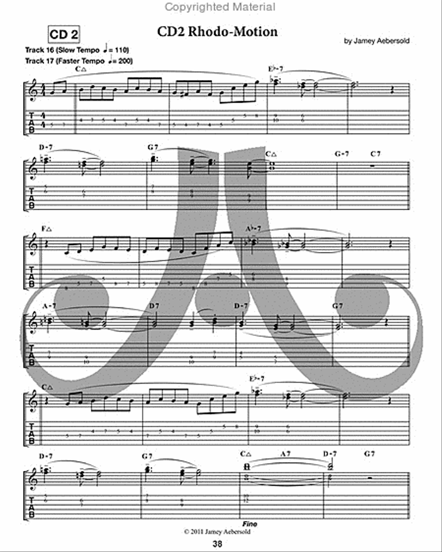 Jamey Aebersold Jazz -- The ii-V7-I Progression for Guitar Electric Guitar scores gallery preview page 4