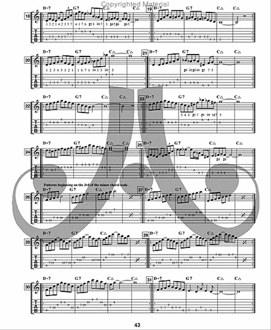 Jamey Aebersold Jazz -- The ii-V7-I Progression for Guitar Electric Guitar scores gallery preview page 5