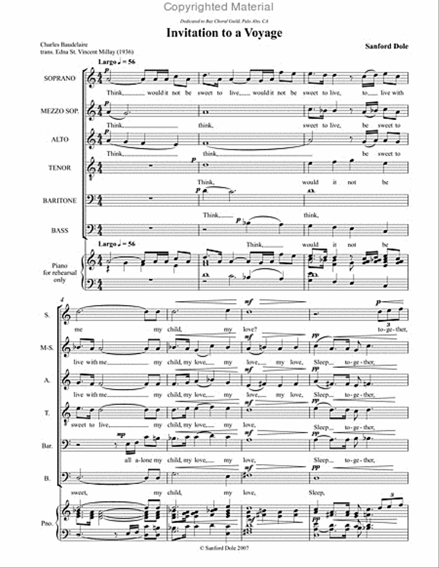 Invitation to a Voyage Invitation to a Voyage scores gallery preview page 4