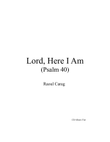 Lord, Here I Am (Psalm 40)