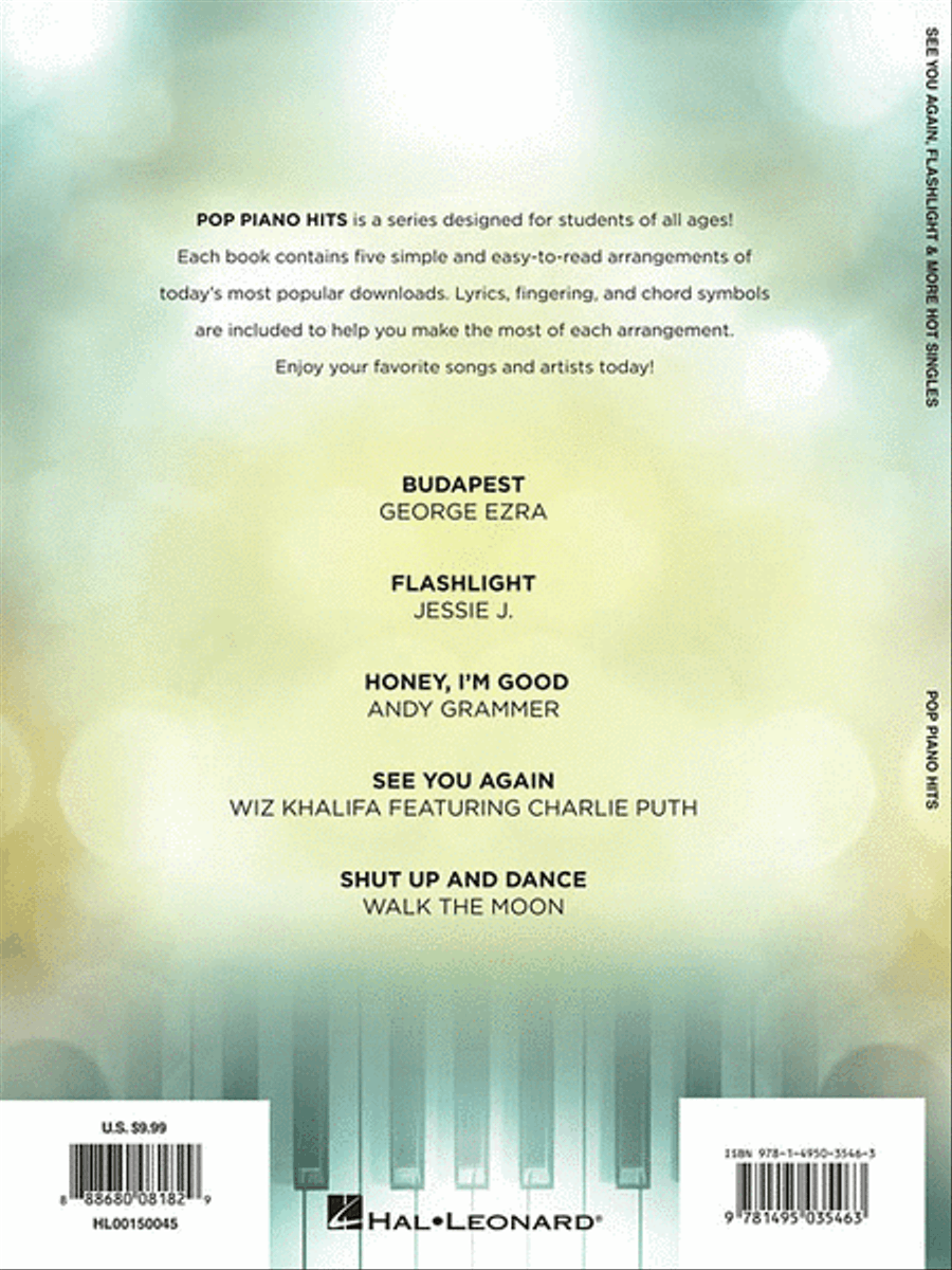 See You Again, Flashlight & More Hot Singles Piano scores gallery preview page 2