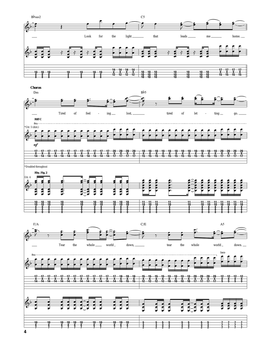 Failure Failure Acoustic Guitar scores gallery preview page 4