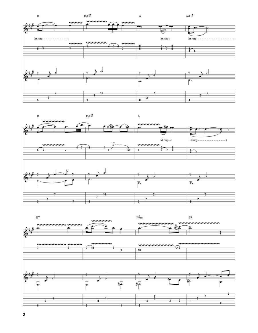 Silent Night Silent Night Guitar Tablature scores gallery preview page 2