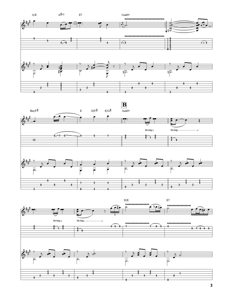 Silent Night Silent Night Guitar Tablature scores gallery preview page 3