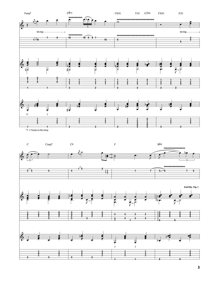 White Christmas White Christmas Guitar Tablature scores gallery preview page 3
