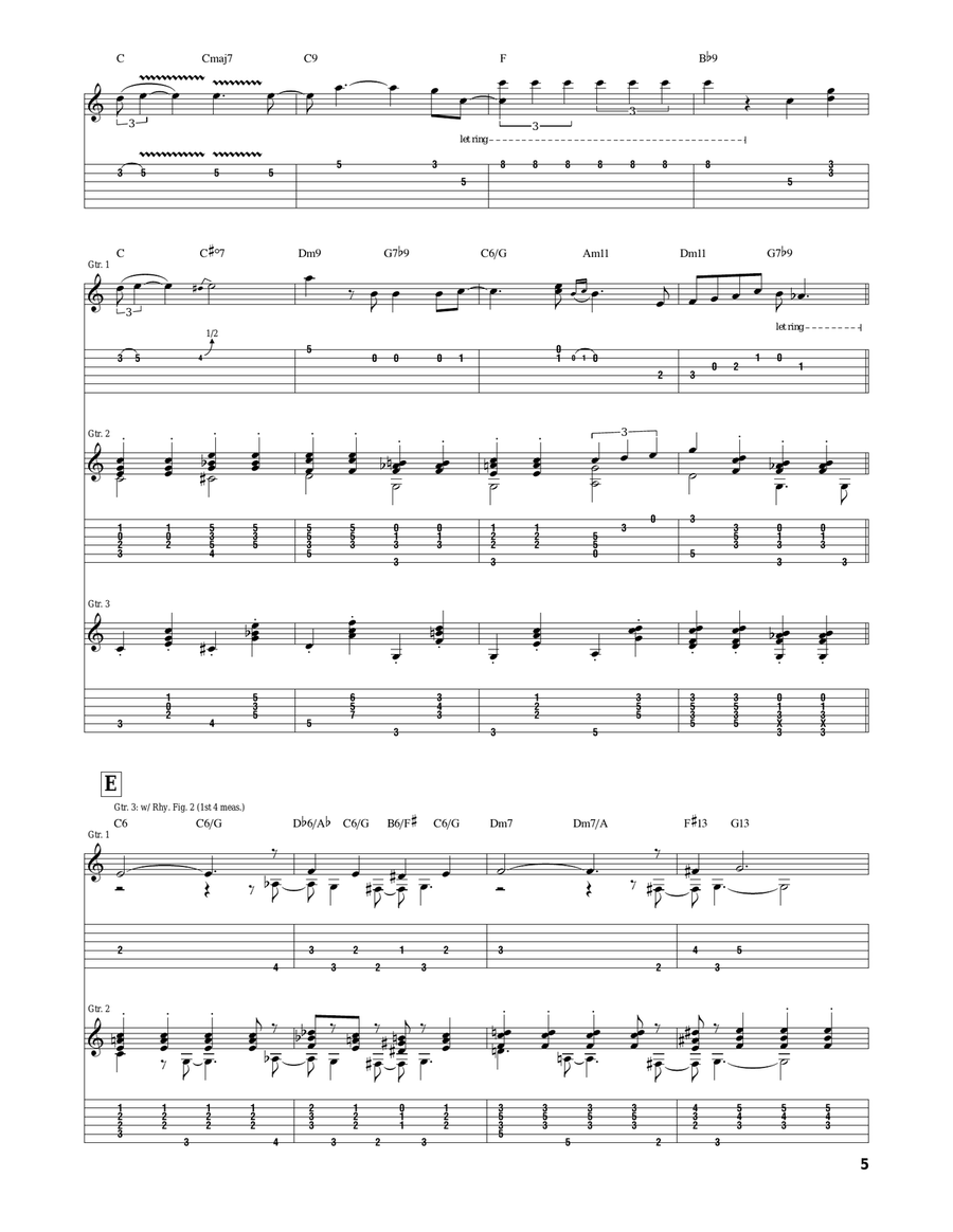White Christmas White Christmas Guitar Tablature scores gallery preview page 5