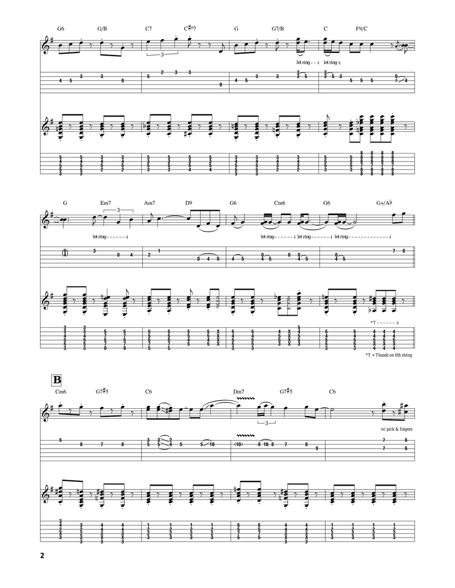 Santa Claus Is Comin' To Town Guitar Tablature scores gallery preview page 2