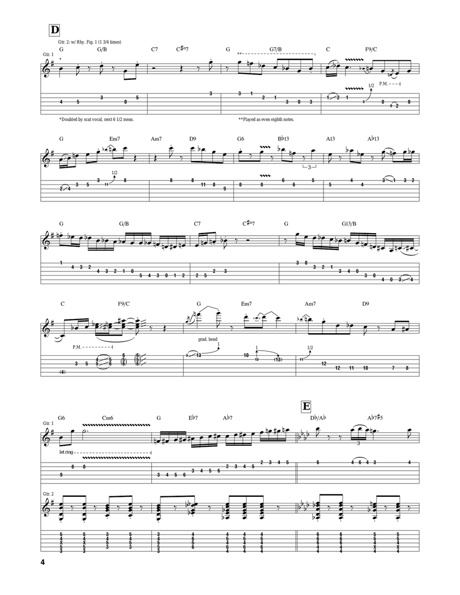Santa Claus Is Comin' To Town Guitar Tablature scores gallery preview page 4