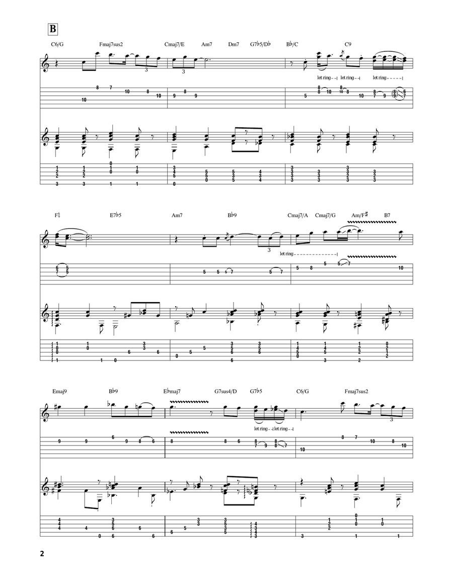 The Christmas Song (Chestnuts Roasting On An Open Fire) Guitar Tablature scores gallery preview page 2
