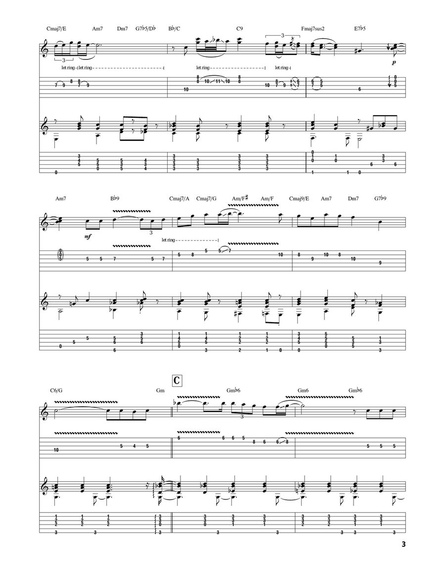 The Christmas Song (Chestnuts Roasting On An Open Fire) Guitar Tablature scores gallery preview page 3