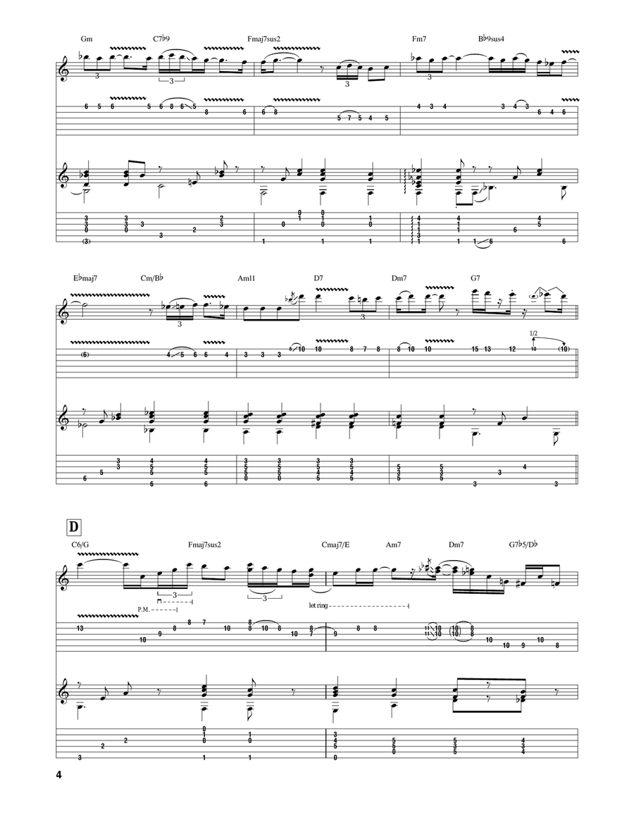 The Christmas Song (Chestnuts Roasting On An Open Fire) Guitar Tablature scores gallery preview page 4