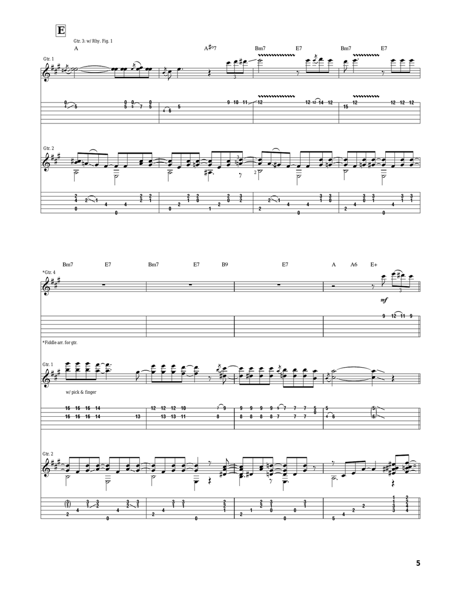 Winter Wonderland Winter Wonderland Guitar Tablature scores gallery preview page 5
