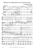 Miniatures, No.6 Saltarell H.88-3 for Two Clarinets & Piano